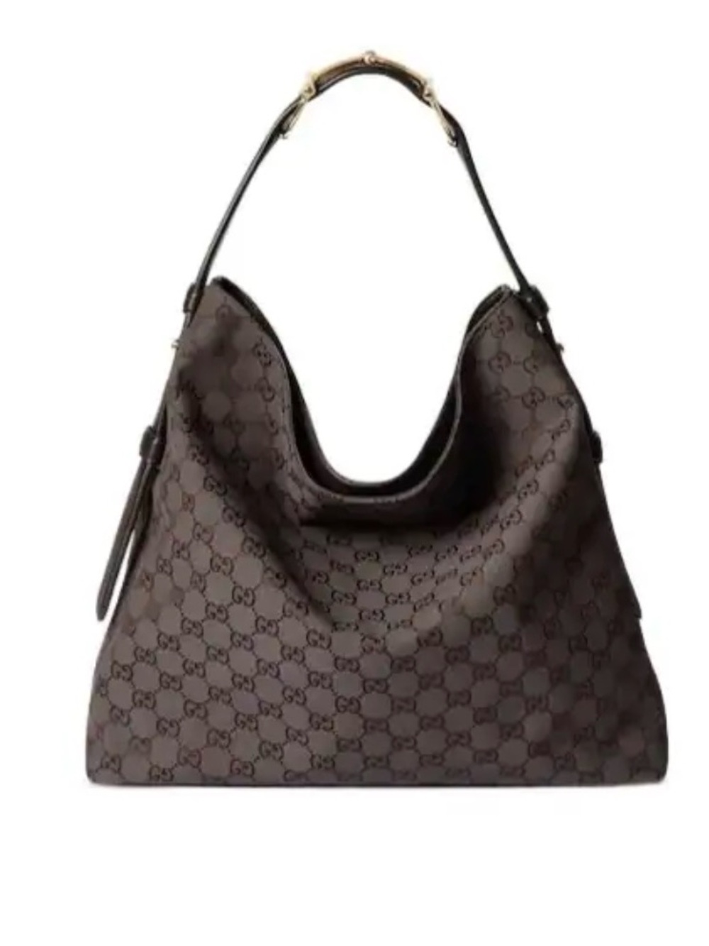 Gucci Brown and Dark Brown GG Monogram Beatrix Large Tote